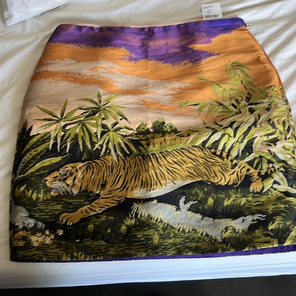 Marccain woven skirt green , orange and purple - Picture 1 of 5